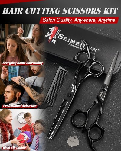 Professional Hair Cutting Scissors Kit, Hair Shears & Thinning Shears Set Hair Scissors Set