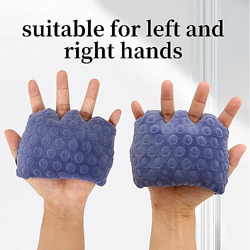 2 Pack Hand Contracture Cushions Palm Grip for Elderly Suitable for elderly stroke patients with hemiplegia arthritis.and skin damage hand palm grip pads, and hand splints (Purple)