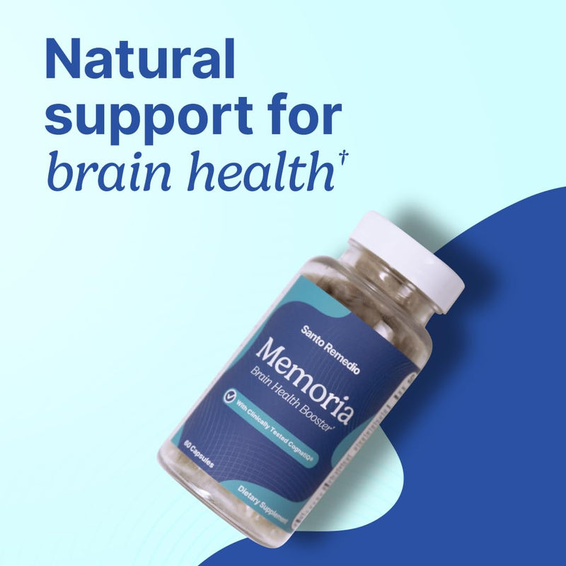 Santo Remedio Memoria, Brain Health Booster, Helps Strengthen Neural Connections, Helps Improve Attention, Memory, and Concentration, 30 Servings, Gluten Free, Non-GMO - BeesActive Australia