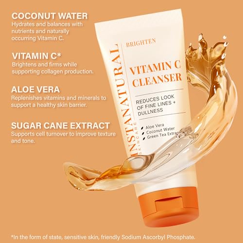 InstaNatural Vitamin C Cleanser Face Wash: Brightening, 6.7 Fl Oz