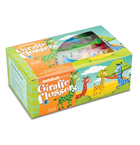 SmileGoods FlosSeas Flosser, Individually Wrapped, Pack of 200 & SmileGoods Giraffe Flossers, Individually Wrapped, Box of 200