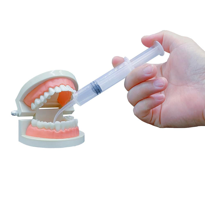 Wisdom Teeth Syringe, 50 Pack Dental Irrigation Curved Syringes for Dental Care Liquid Oral Tonsil Stone TMJ Chin Pain Relief Recovery Dentist Implant Clean Feeding Water - BeesActive Australia