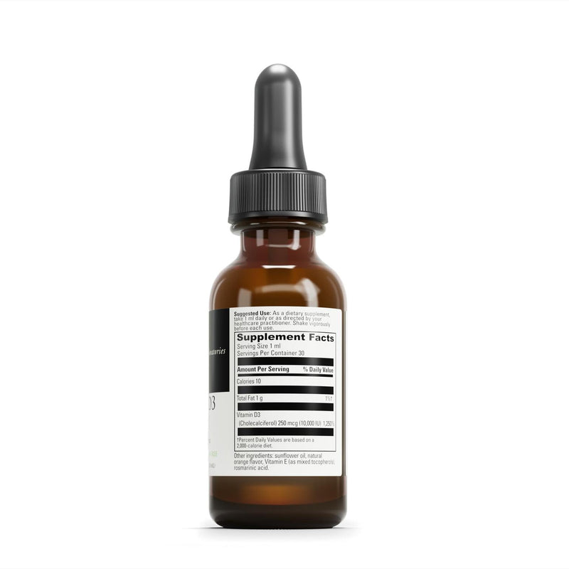 DAVINCI Labs Liquid D3 10,000 IU - Helps Support Bone Health, Immune Support & Heart Health with Vitamin D3 - Gluten Free & Vegetarian - 1 Fl Oz (30 Servings) 1 Fl Oz (Pack of 1)