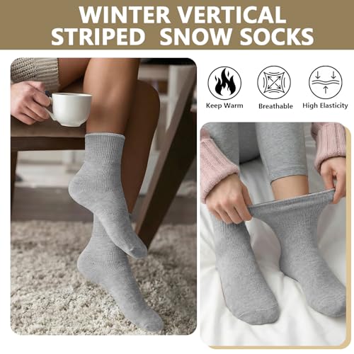 5 Pcs Womens Hat Scarf Gloves Set Winter Beanies Ear Muffs Touch Screen Gloves Knit Fuzzy Fleece Skull Cap Gifts Grey