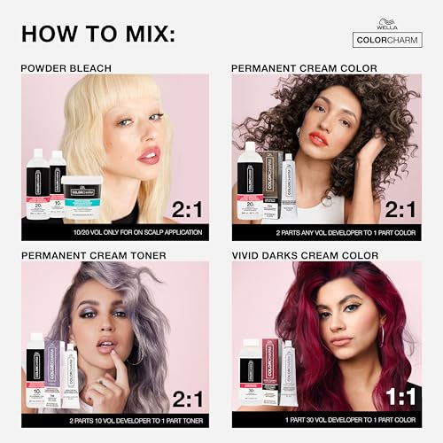 COLORCHARM Powder Hair Lightener | Up to 7 Levels of Lift | Dust Free 16 Ounce (Pack of 1)