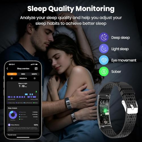 Fitness Tracker Smart Watch,Activity Tracker for Workout Running, Black