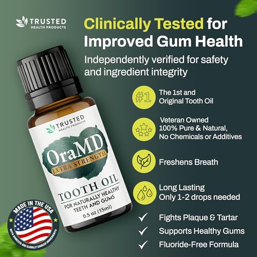 OraMD 4-in-1 Extra Strength Tooth Oil - Max Gum Disease Treatment (1 Pack) 1 Pack