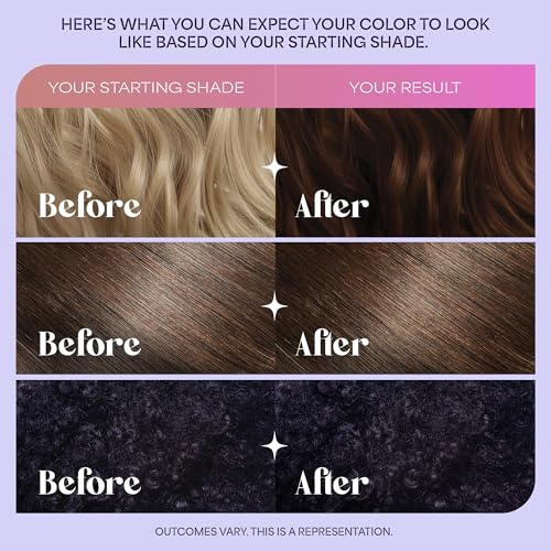 Hally Hair Color Cloud Demi-Permanent Cola Hair Color Foam, 4 fl oz Cola Coaster