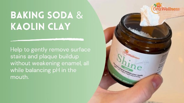 OraWellness Shine Remineralizing Tooth Powder with Hydroxyapatite, Mint