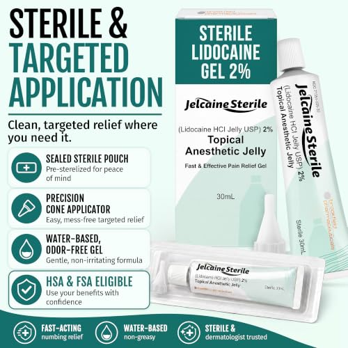 Lidocaine Gel 2% Numbing Gel 30ml for Pain, Burn Relief