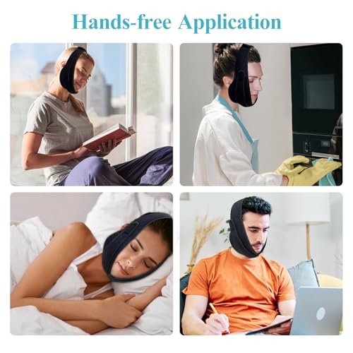 Wisdom Teeth Ice Pack Head Wrap with Dual Compression Straps
