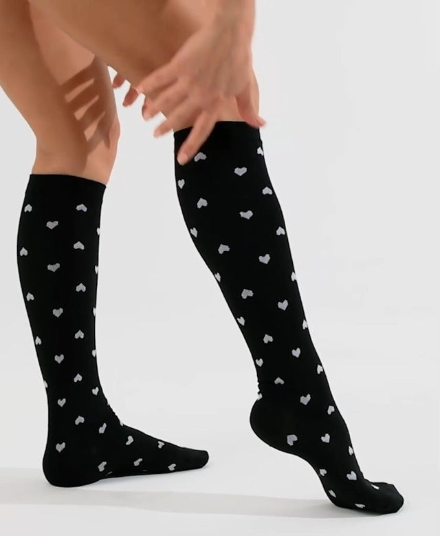 CHARMKING Compression Socks for Women & Men Circulation (8 Pairs) 15-20 mmHg Best Calf Socks Support for Athletic Cycling Large-X-Large 02 Black/Black/Black/Black/Black/Black