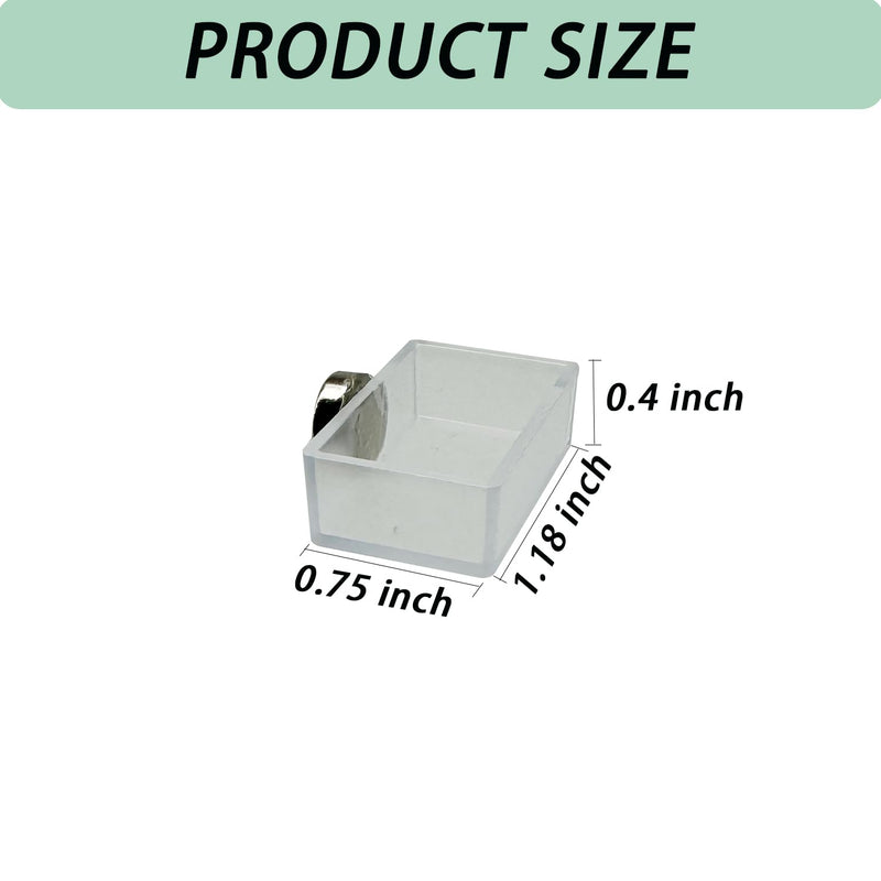 2 PCS Jumping Spider Feeding Dish, Tiny Food Dishes Water Dish for Jumping Spider, Tarantula and Other Small Pets,Transparent - BeesActive Australia