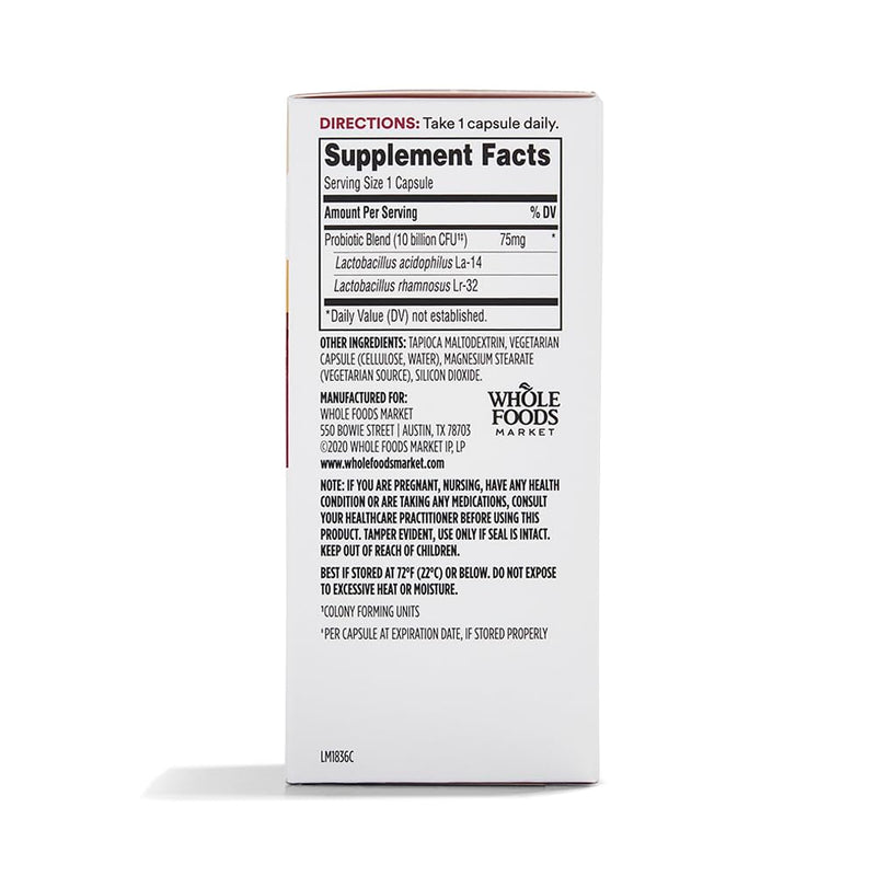 365 by Whole Foods Market, Probiotic Womens 10 Billion CFU, 30 Count (Pack of 2) 30 Count (Pack of 2)