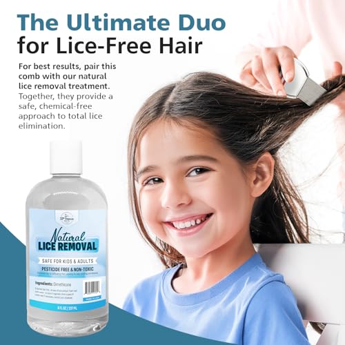 Ultimate Lice Comb | Professional Stainless Steel Comb for Effective Head Lice Treatment in Kids & Adults | Get Rid of Hair Lice and Nits in Thick or Fine Hair | Pack of 1