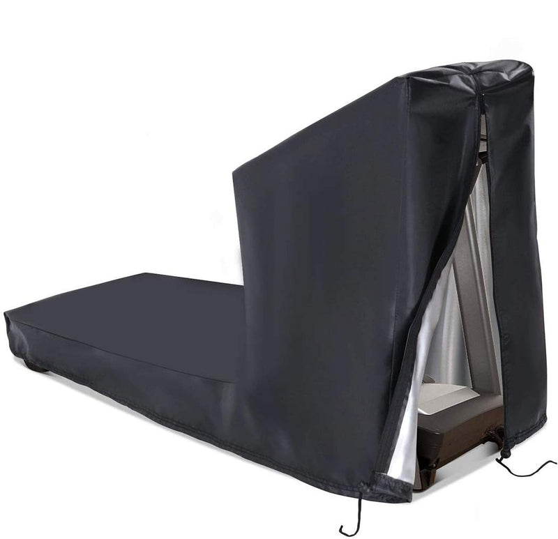 J&C Treadmill Protective Covers Dustproof Folding Running Machine Protective Cover Lightweight Durable Waterproof Sports Treadmill Cover for Home/Indoor Or Outdoor Treadmills Black 64x29x43"