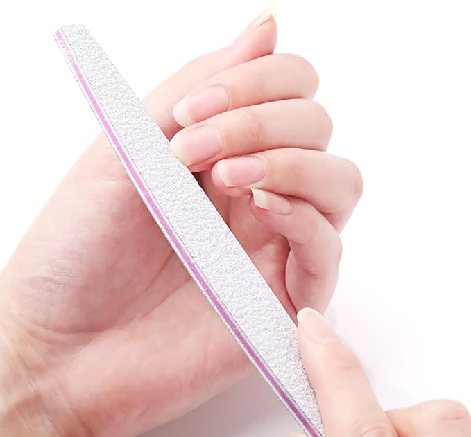 Samcos Nail File, Nail File, For Nail Files, Set of 10, Eva Sponge File, Nail Polish, 100/180 Grid, Double-Sided Design, Nail Supplies, Nail Polish - BeesActive Australia