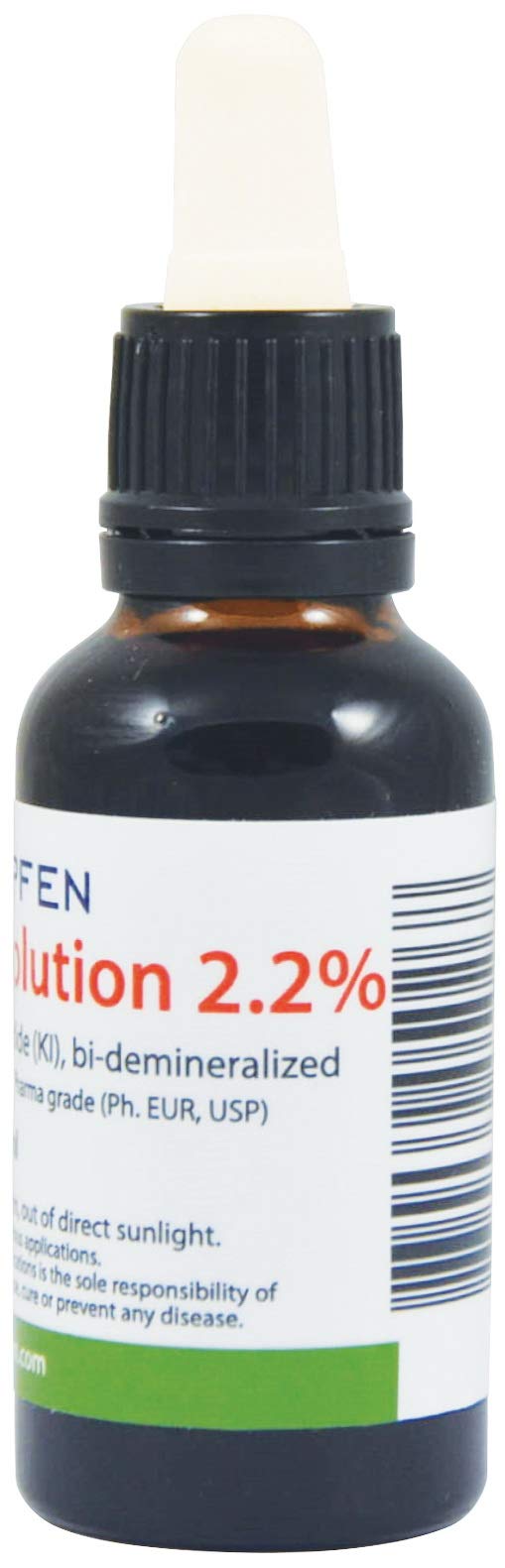 2.2% Lugol's Iodine Solution 1 Fl Oz - 30 ml | Pharmaceutical Grade Ingredients | Lugols Solution Made with Iodine and Potassium Iodide | Heiltropfen¬Æ Unflavored 1 Fl Oz (Pack of 1)