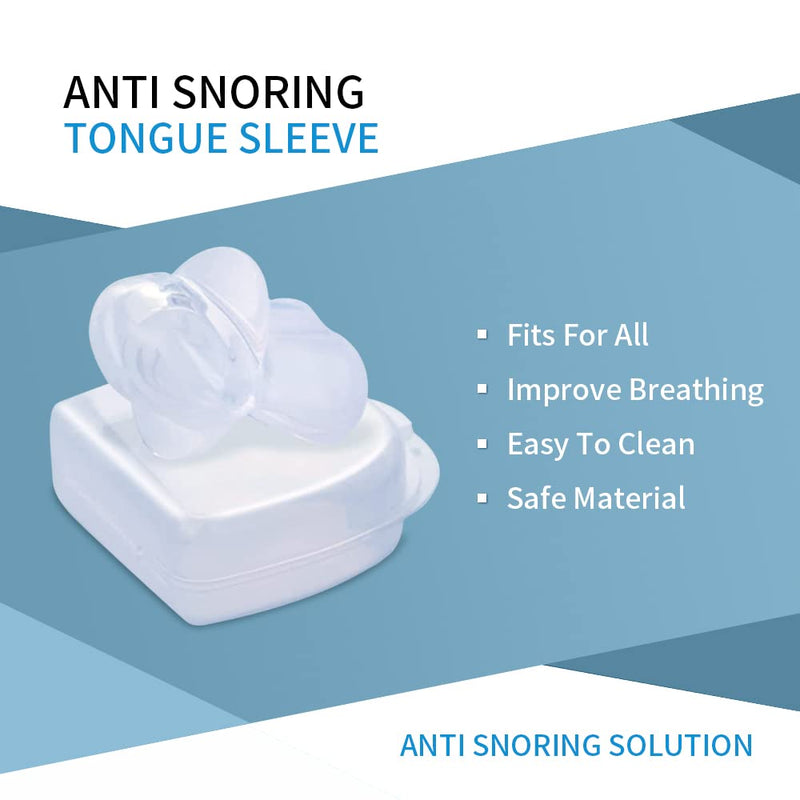 Anti-Snore Devices Mouthpiece - Stop Snoring Solution Mouth Guard for Men and Women, Comfortable 2 Pack Reusable Snoring Stopper-ML04 Large