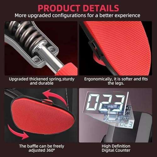 Thigh Master Exercise Equipment for Women & Men – Inner Thigh Exerciser, Leg, Arm & Chest Workout Machine, Compact Fitness Equipment for Home Gym, Portable Body Toning Resistance Trainer