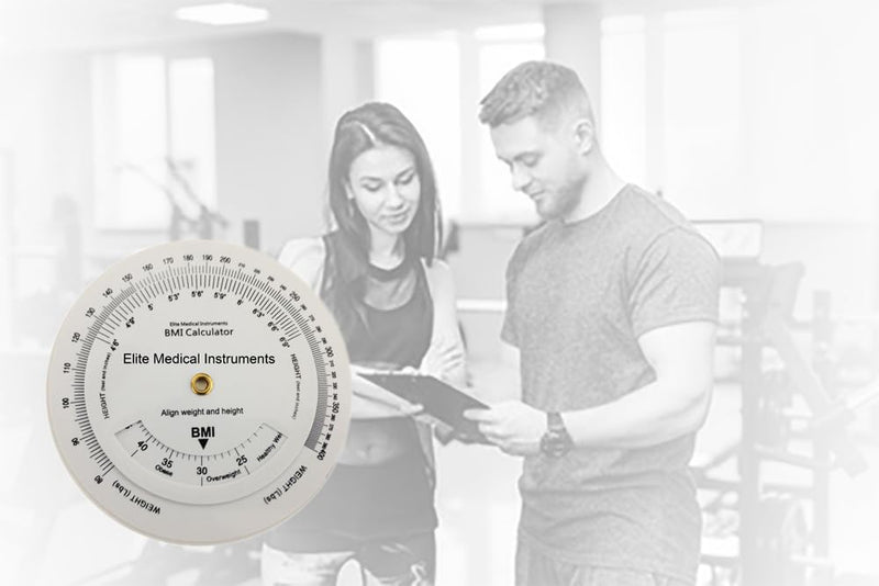 EMI BMI body mass index Wheel Calculator 4.25 inch, Single sided, Adult ECB-201 - BeesActive Australia