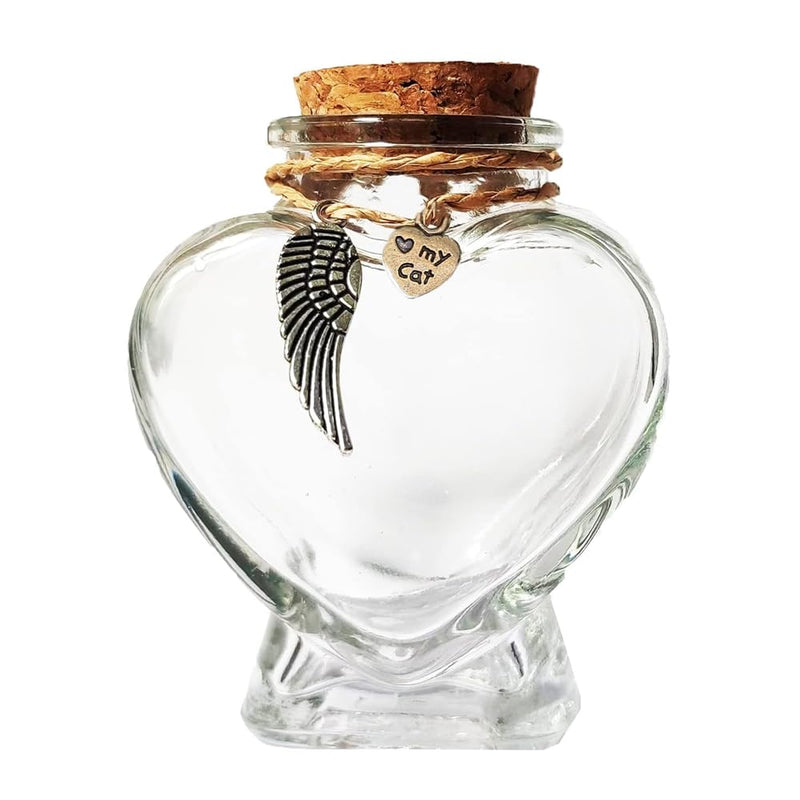 Vencede Mini Glass Bottle Urn, Pet Hair Memorial Bottle, Pet Hair Memorial Bottle, Pet Memorial Urn, Keepsake for Dogs and Cats (1 Piece) - BeesActive Australia