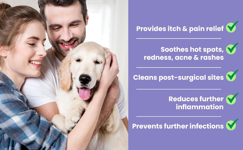 EcoValley Anti-Itch Wound Spray for Dogs – Soothing Relief for Irritated Skin & Fast Healing, Promotes a Healthy Coat, 500ml 500ml (Pack of 1)