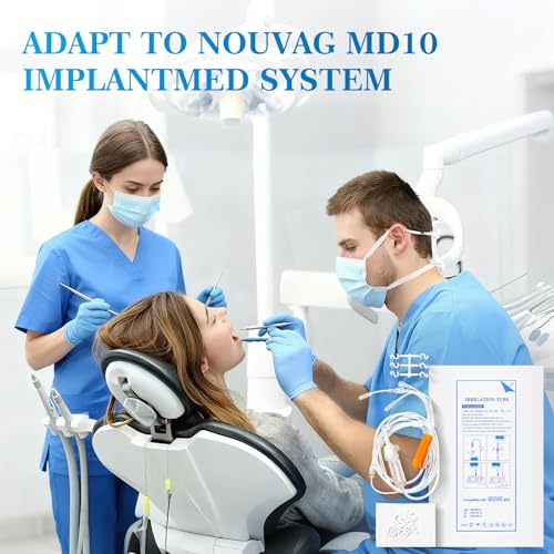 Dental Disposable Irrigation Tubes for NOUVAG MD10 Implant Motors, 10-Pack NOUVAG MD10（10PCS)
