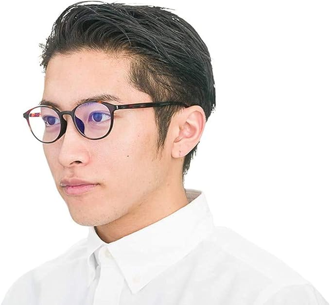 Zoff Boston Shaped PC Glasses, PC Regular Type (Blue Light Cut Rate Approx. 35%) PC, Transparent Lenses, PC Glasses, PC Glasses, PC Glasses, Men's, Women's, Stylish [49 □ 19-138] - BeesActive Australia