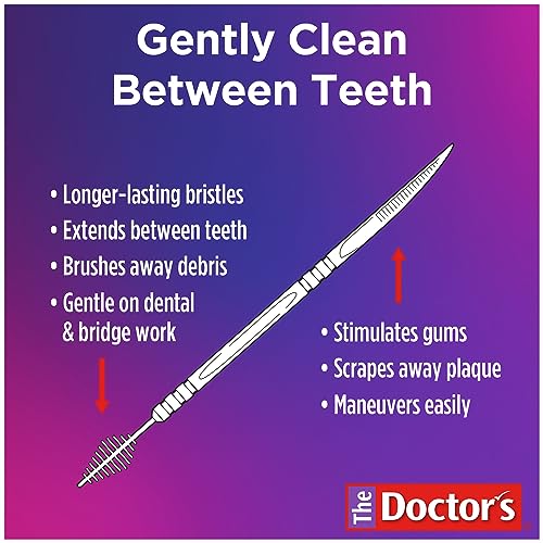 The Doctor's BrushPicks Interdental Toothpicks, 1,100 Picks, 4 Pack of 275 Picks 275 Count (Pack of 4)