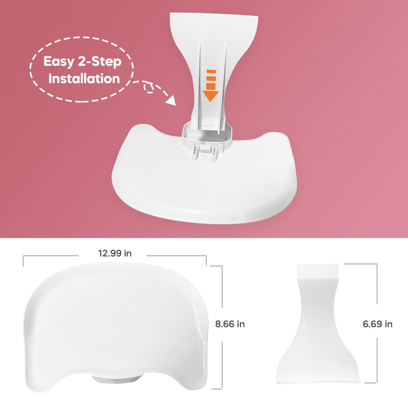 Play Tray Accessory Compatible with Bumbo Floor Seat,Bumbo Activity Tray Attachment, Tray Surface Easily Attaches to The Baby Bumbo Seat for Feeding and Play,Easy to Install and Remove (White) White - BeesActive Australia
