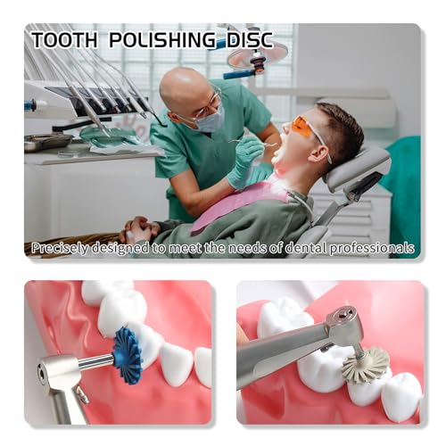 6 Pcs Dental Composite Polishing Wheels Rubber Polisher System P3 1.0
