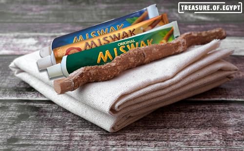 Egypt Natural Miswak Green Sewak Islamic Meswak Toothpaste for Fresh Breathing (2 X 140 gm)