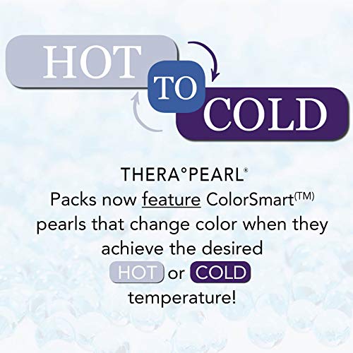 TheraPearl Reusable Hot Cold Pack for Back, Reusable Back Wrap with Strap & Gel Beads, Best Ice Bag for Lower Back Pain Relief, Non Toxic Flexible Hot & Cold Compress for Swelling, Sports Injuries