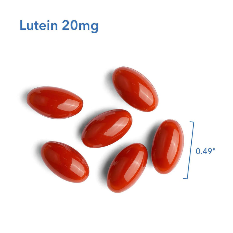 Allergy Research Group ARG Lutein 20 mg Eye Health Carotenoid, 60 Capsules | 20 mg Lutein with 1 mg Zeaxanthin, Carotenoid Antioxidant for Eye Health, Vegetarian and Hypoallergenic