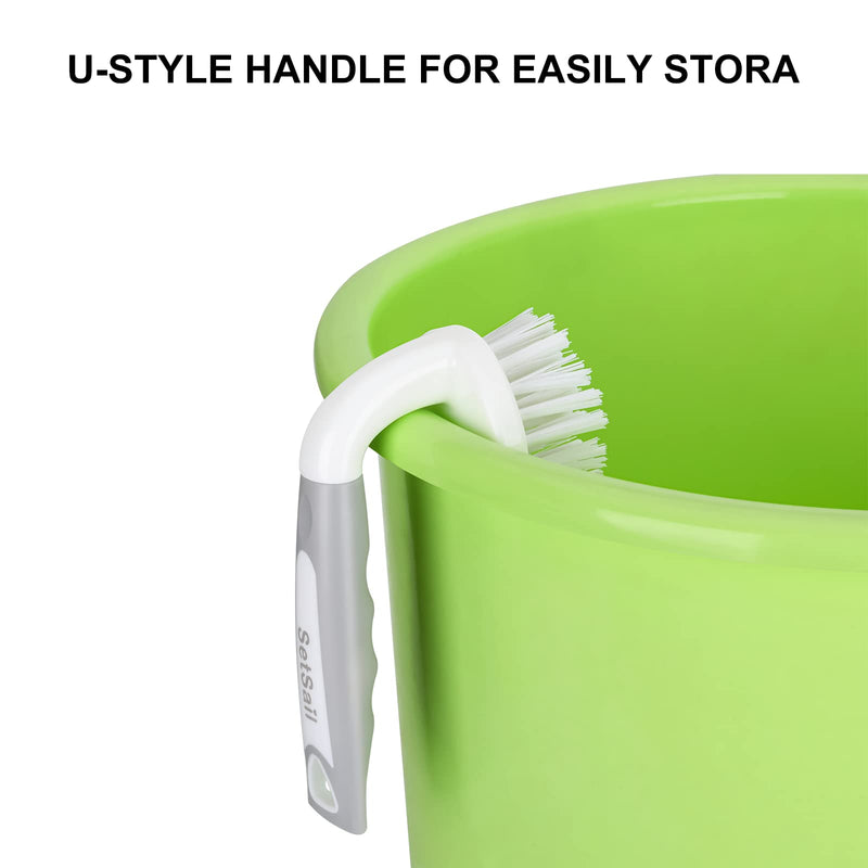 SetSail Scrub Brush, Heavy-Duty Scrub Brushes for Cleaning with Stiff Bristles Cleaning Brush for Shower, Bathroom, Carpet, Kitchen and Bathtub Scrubber - 2 Pack 2-pack - BeesActive Australia