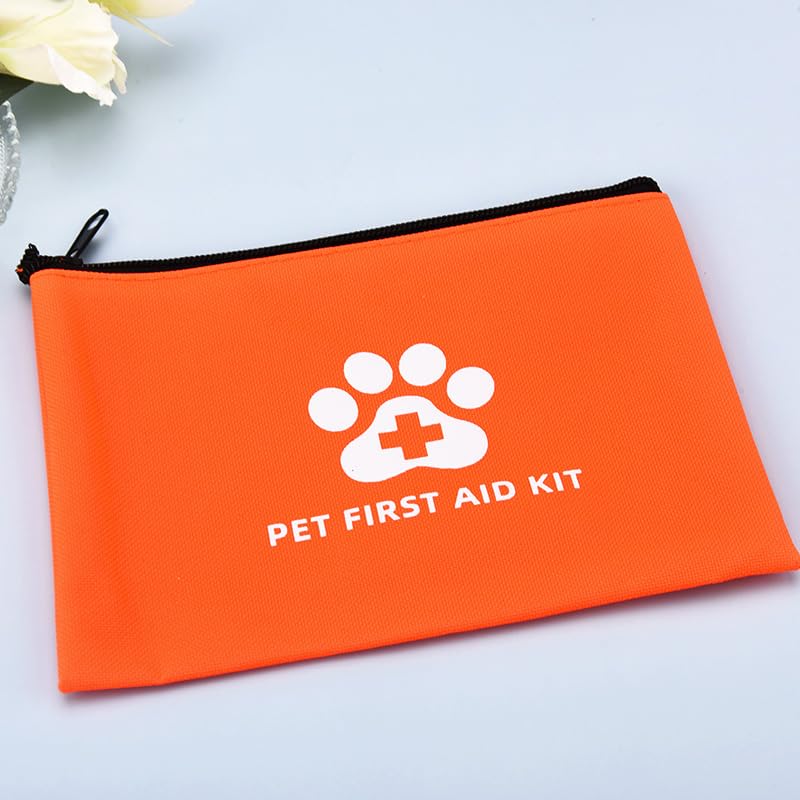 ShiQiao Spl Dog Cat First Aid Kit for Pet Owners Emergency Portable Pet Medical Pouch for Dogs Cats Medical Kit for Home Travel Animal Rescue Organiser Pouch