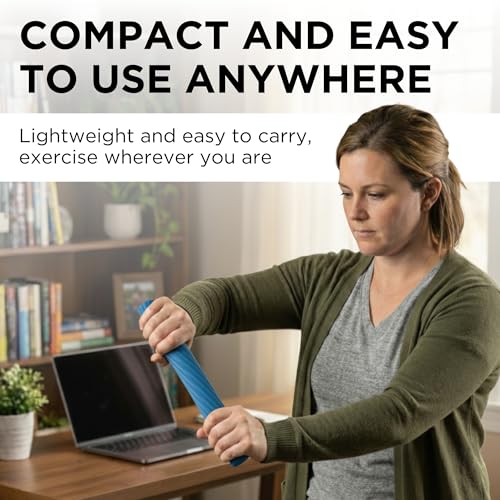 THERABAND FlexBar, Flex Bar, Physical Therapy, Tennis Elbow, Blue