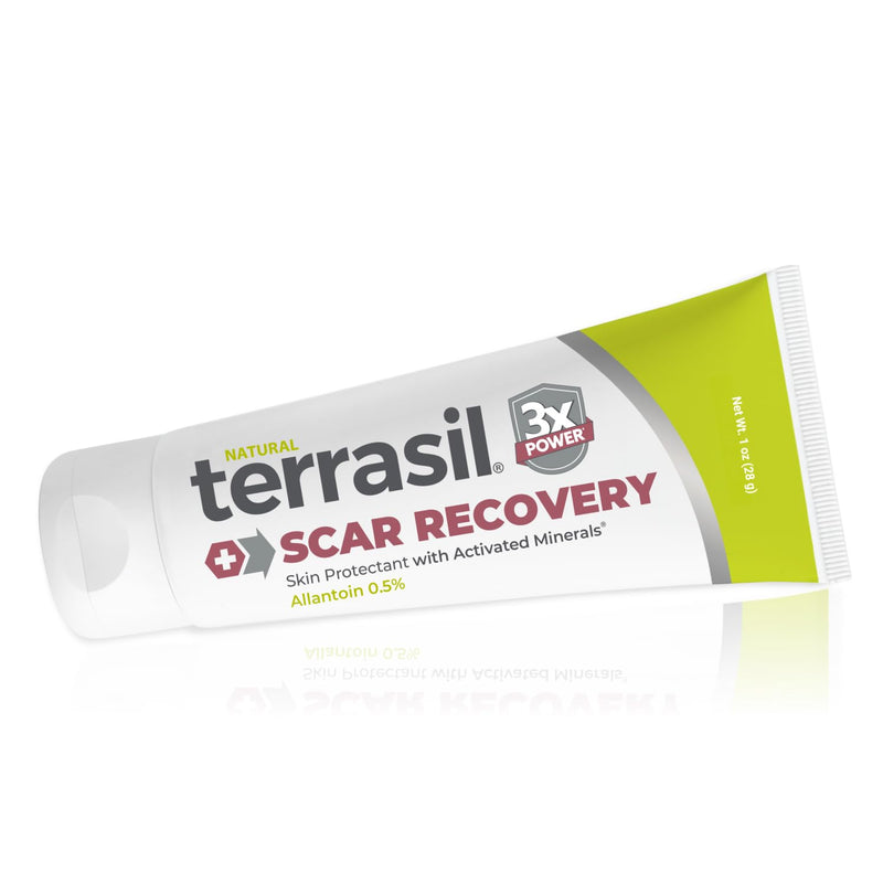terrasil Scar Cream, Scar Treatment for Surgical Scars, Burns, Acne, Stretch Marks, Reduces Appearance of Scarring, Dermatologist-Tested, Hypoallergenic, 1 Oz