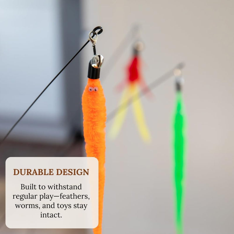 Interactive Cat Toys For Indoor Cats Cat Chew Toy Catnip Toys For Cats Suction Cup Cat Toys For Indoor Cats Cat Wand Toys For Indoor Cats Cat Toys Wand Feather Wand Cat Toy Cat Nip Toys Cat Kitten Bundle 9 - BeesActive Australia