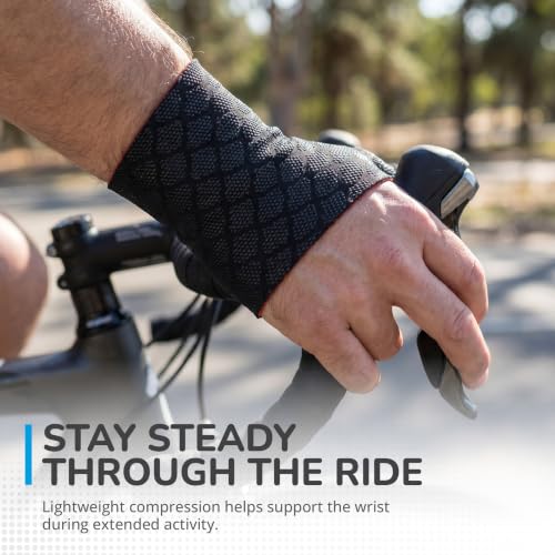 Thermoskin Wrist Thumb Sleeve, Fingerless Pain-Relieving Glove, Small