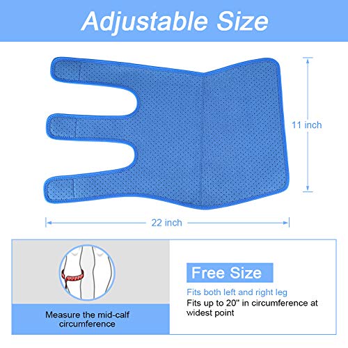 Calf Brace Compression Support Three Strap Sleeve for Leg for Sports Running Basketball