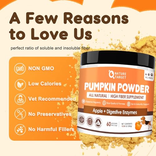 Omega 3 Fish Oil for Dogs & Pumpkin Powder for Dogs