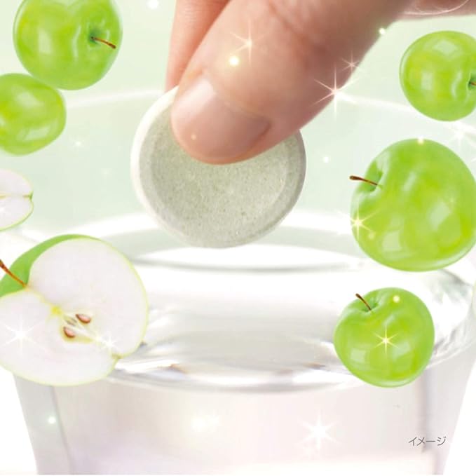 Kobayashi Pharmaceutical Partial Dent Fragrance Green Apple Scent, For Partial Dentures, Denture Cleaner, 96 Tablets - BeesActive Australia