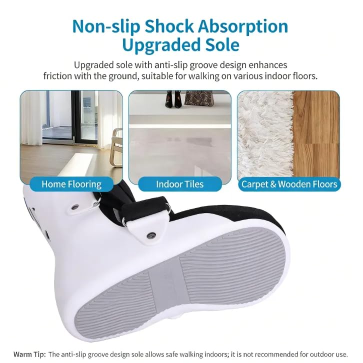 Walking Boot for Broken Foot, Ankle & Toe - Adjustable Medical Boot, Removable Splint, Non-Slip Sole for Fracture, Sprain, Post-Surgery, Bunion Relief (Left)