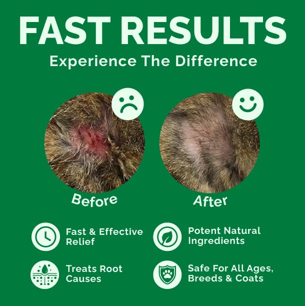Cat Skin Repair Spray | No-Touch Spray for Cuts, Scrapes, Abrasions & Sores | Supports Skin & Fur Recovery | Natural Ingredients| Vet-Tested | Made in USA
