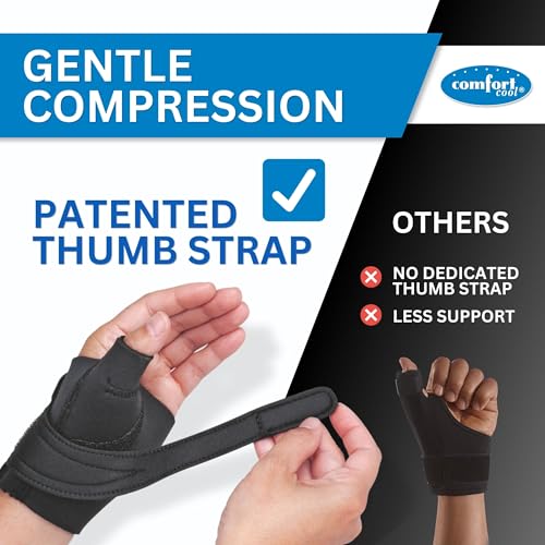 Comfort Cool CMC Thumb Brace - Black, Left Hand, Medium | NC79564