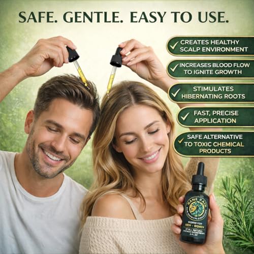 Hair Growth for Men and Women-Z-LAB27™ BioActive Plant Formula Awakens Hibernating Roots-Stimulates and Nourishes Scalp-Blocks DHT-Fuller Thicker Hair-Made in USA