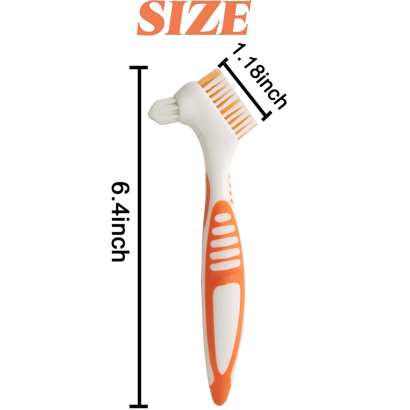 4PCS Denture Brush Toothbrush Denture Toothbrush Brush Cleaning Brush for False Teeth Cleaning - BeesActive Australia