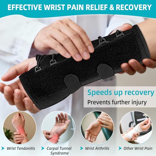 Wrist Brace for Carpal Tunnel, Bandage Wrist Support Hand Brace Black-Right